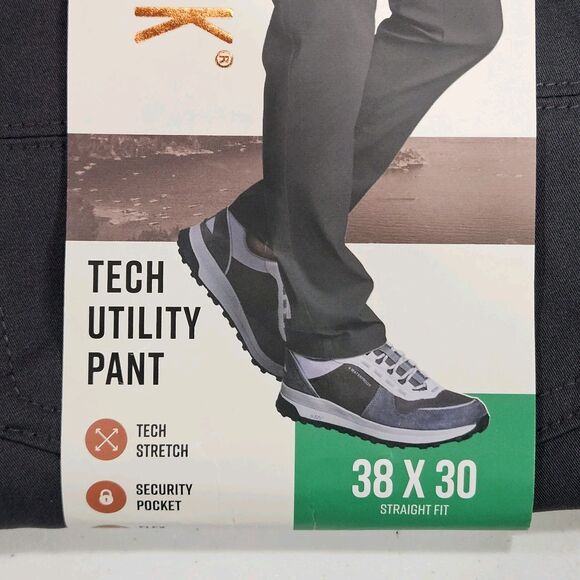 Copper & Oak Men's Tech Pant / Straight Fit / Gray / 38 X 30 / New - Picture 5 of 6